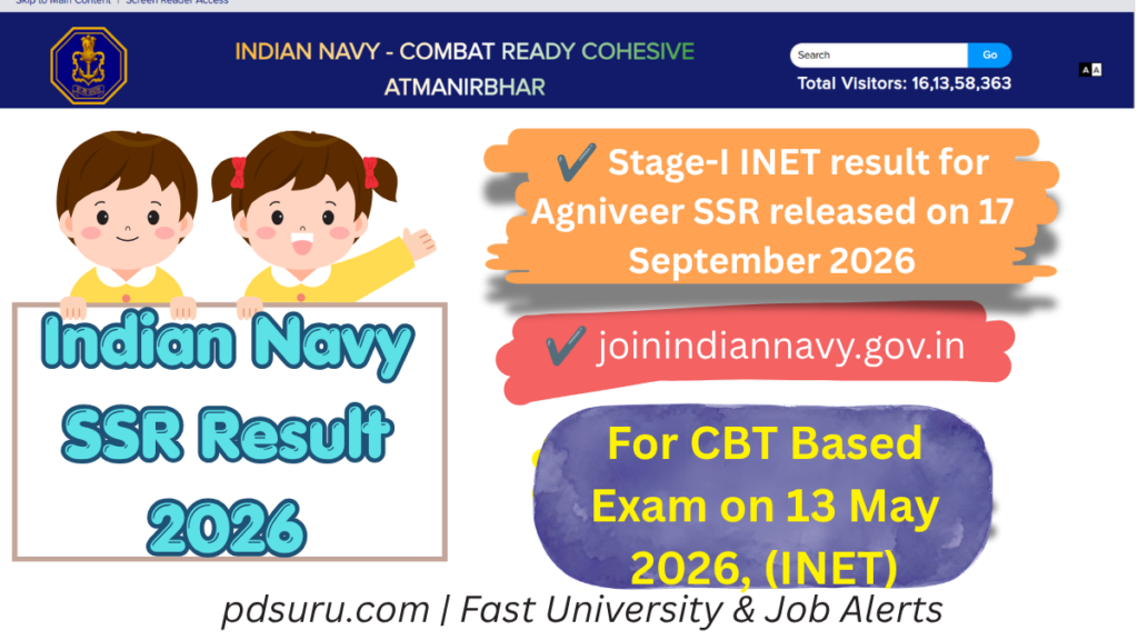 Indian Navy SSR Result 2026 Date