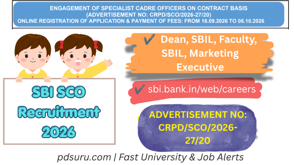 SBI SCO Recruitment 2026