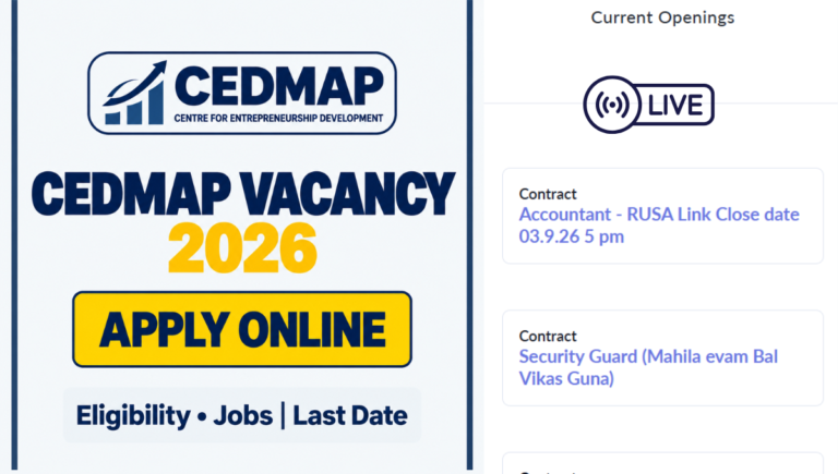 CEDMAP Vacancy 2026