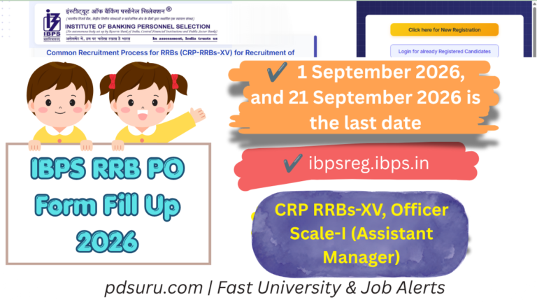 IBPS RRB PO Form Fill Up 2026
