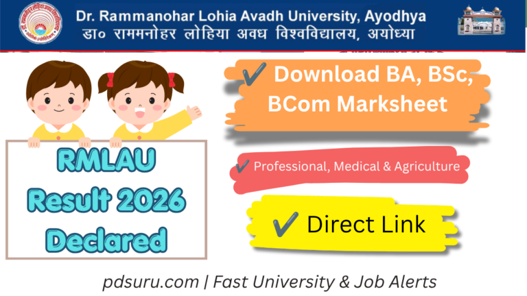 RMLAU Result 2026