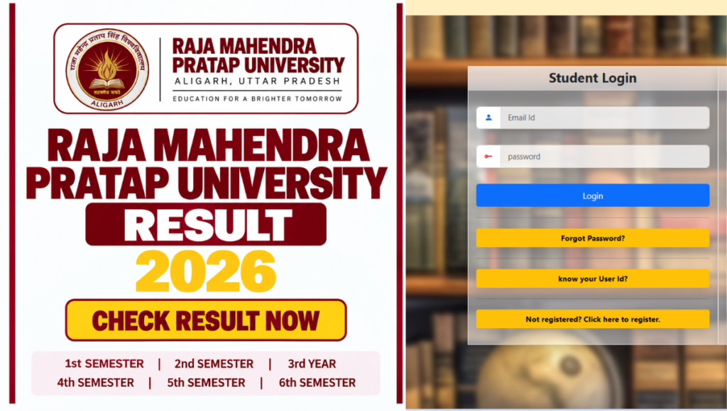 Raja Mahendra Pratap University Result 2026