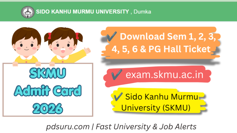 SKMU Admit Card 2026
